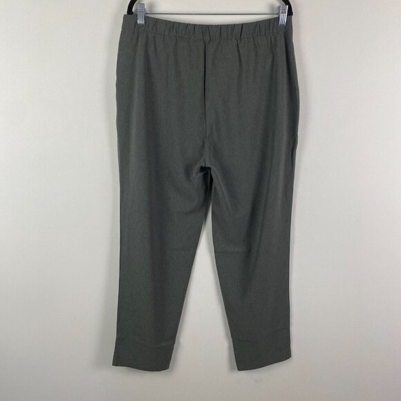 Ministry of Supply Swift Drape Pant Womens 12 Gray Side Zip Ankle Stretch - Picture 6 of 11